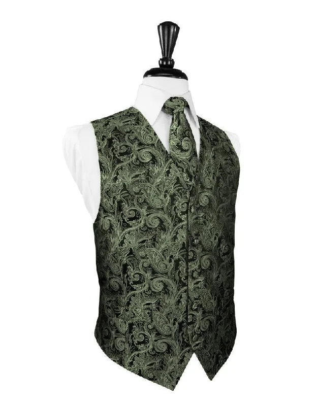 Fern Tapestry Tuxedo Vest Sporty Men's Tennis Sporty Men's Tennis