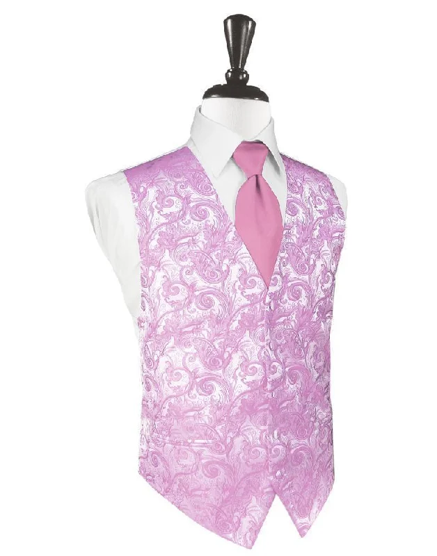 Rose Petal Tapestry Tuxedo Vest Organic Organic