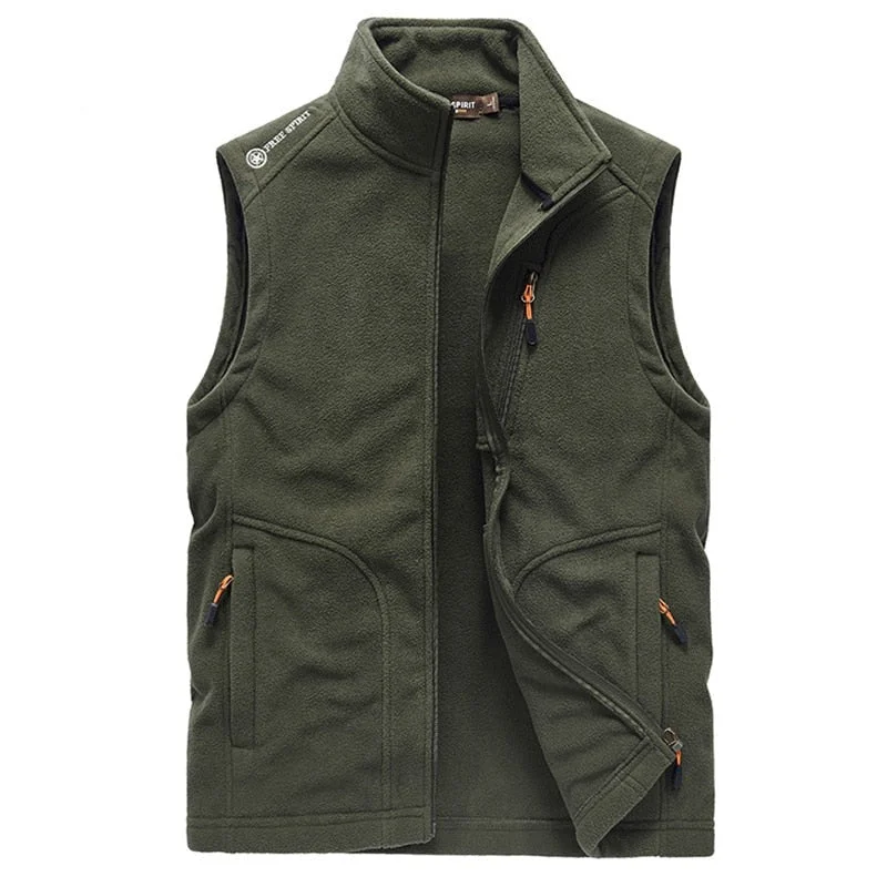 TACT Fleece Vest Masculine Men's Thick Masculine Men's Thick