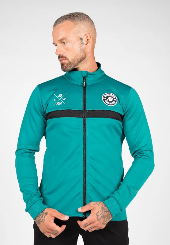 Vernon Track Jacket - Teal Green Stylish Men's Neon Stylish Men's Neon