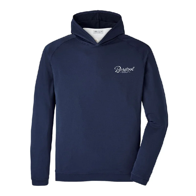 Peter Millar x Barstool Golf Script Pine Performance Hoodie Polished Men's Satin Polished Men's Satin