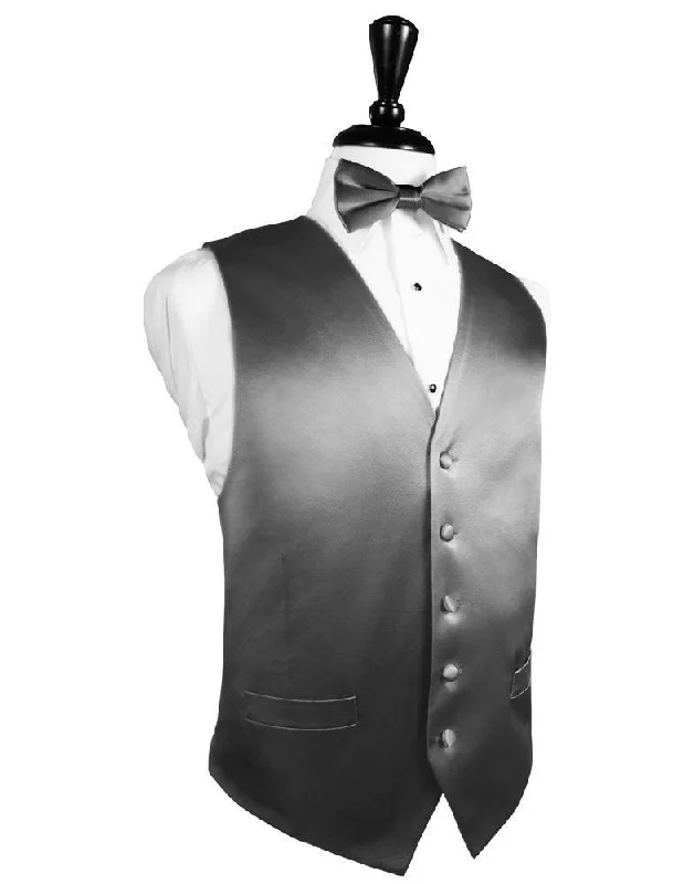 Silver Noble Silk Tuxedo Vest Dynamic Men's Moto Dynamic Men's Moto