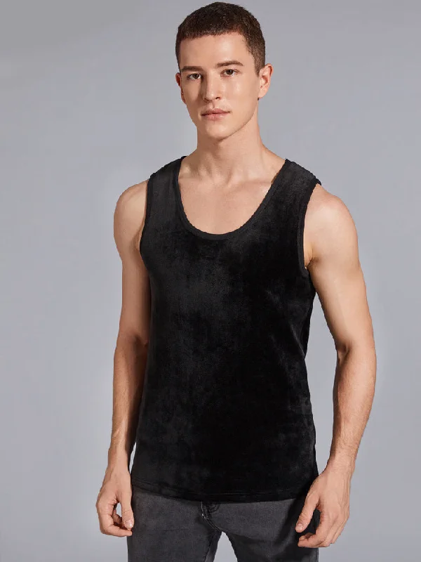 Men's Thickened Double-sided Fleece Thermal Vest Refined Men's European Refined Men's European