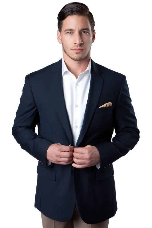 Men's Classic Two Button Sport Coat in Navy Cool Men's Skate Cool Men's Skate