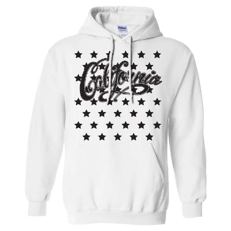 California Stars Sweatshirt Hoodie Sleek Men's Contemporary  Sleek Men's Contemporary 