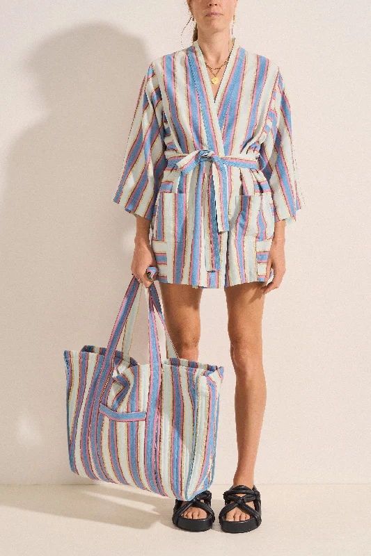 Ariane Mykonos Stripe Robe Tailored Tailored