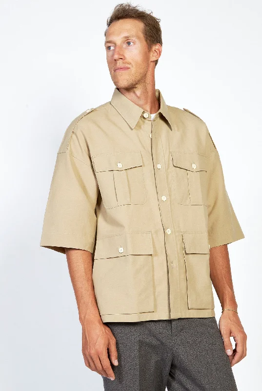 VISVIM Marswell Shirt Earthy Men's Sustainable  Earthy Men's Sustainable 