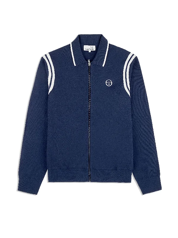 Palla Track Jacket- Maritime Blue Athletic Men's High Athletic Men's High