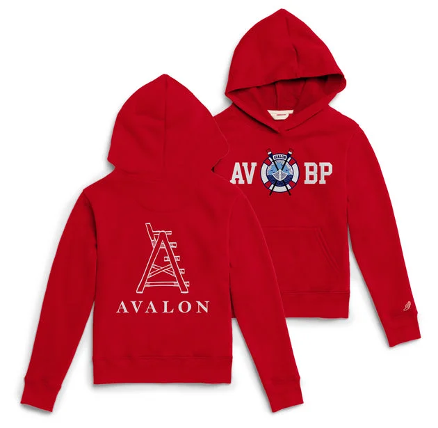 Kids AVBP Essential Fleece Hood - Red Artistic Men's Avant Artistic Men's Avant