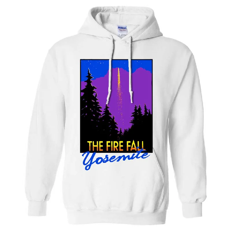 Fire Fall Yosemite California Sweatshirt Hoodie Laid Laid