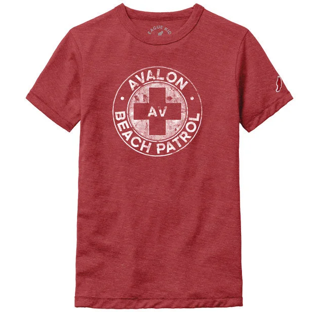 Kids' Avalon Beach Patrol Tee - Heather Red Polished Men's Satin Polished Men's Satin