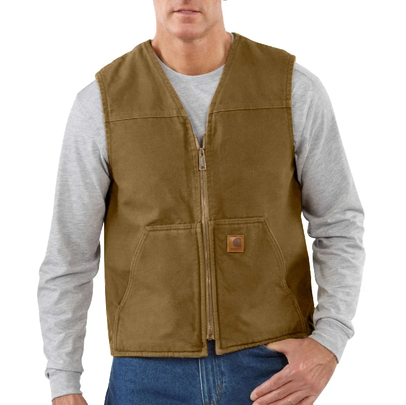 Sandstone Rugged Vest / Sherpa Lined British Gentleman Style British Gentleman Style