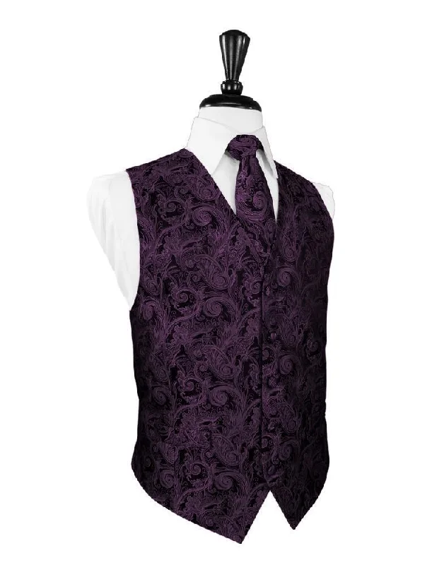 Wine Tapestry Tuxedo Vest Stylish Men's Tropical  Stylish Men's Tropical 