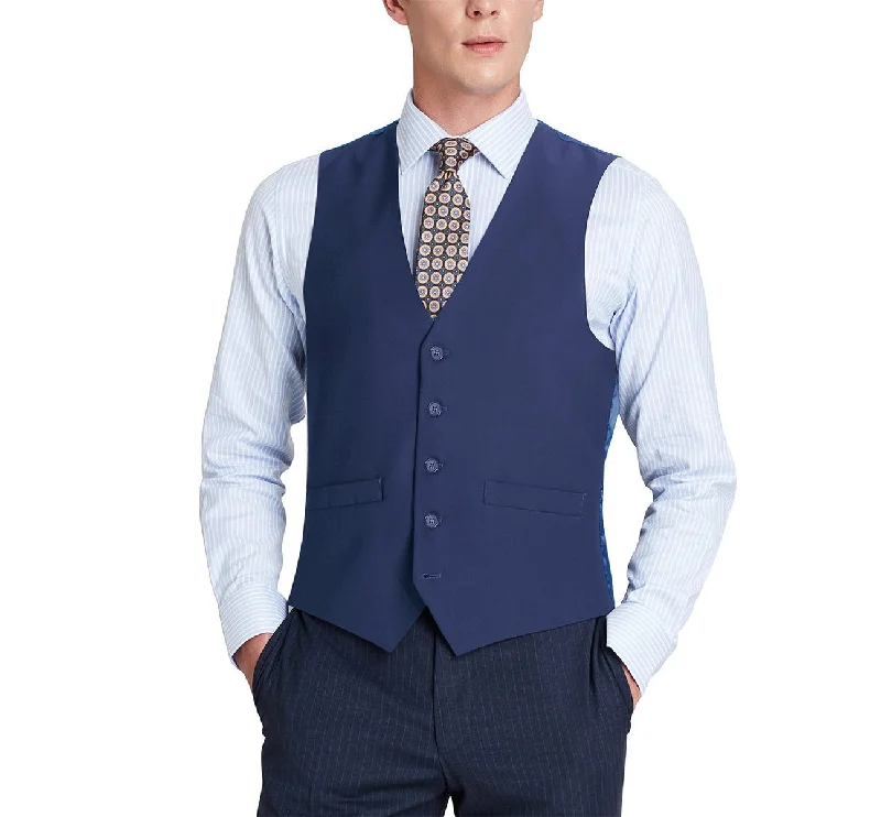 Renoir 201-20 Men's Classic Fit Suit Separate Vest - Royal Blue Cool Men's Skate Cool Men's Skate