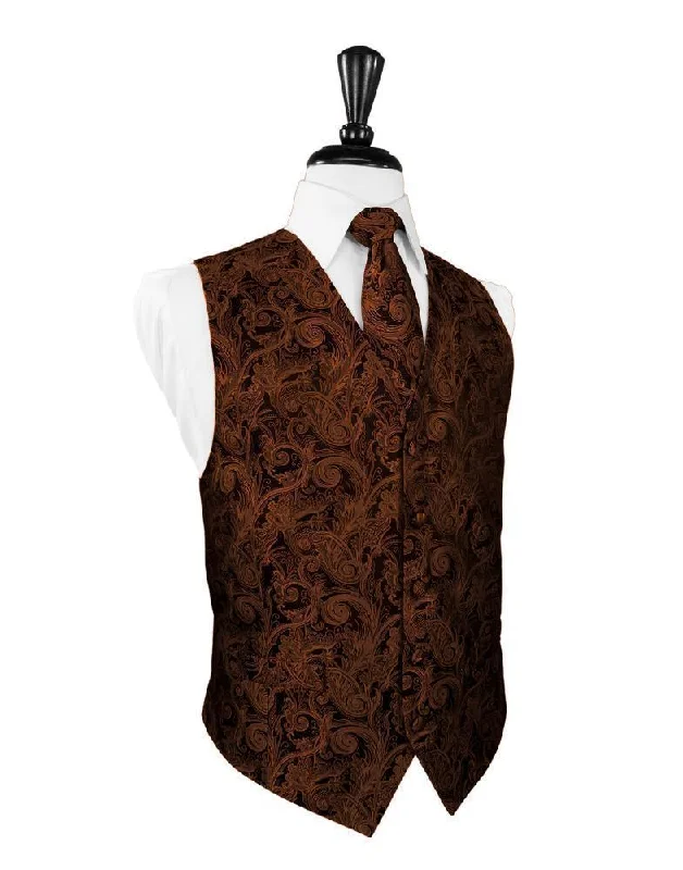 Cognac Tapestry Tuxedo Vest Bohemian Men's Free Bohemian Men's Free