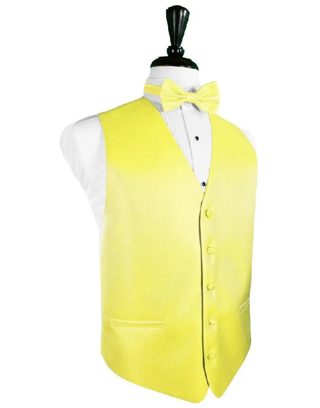 Lemon Herringbone Tuxedo Vest Sophisticated Men's  Sophisticated Men's 