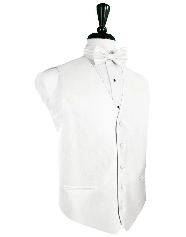 Diamond White Herringbone Tuxedo Vest Stylish Men's Tropical  Stylish Men's Tropical 