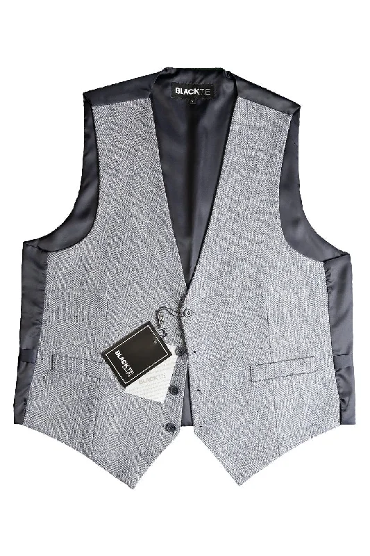 Blue "Brodie" Tweed Vest Sleek Men's Metallic Sleek Men's Metallic