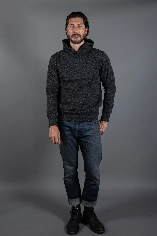 Spencer Herringbone Kangaroo Hoodie Elegant Men's Cashmere Elegant Men's Cashmere