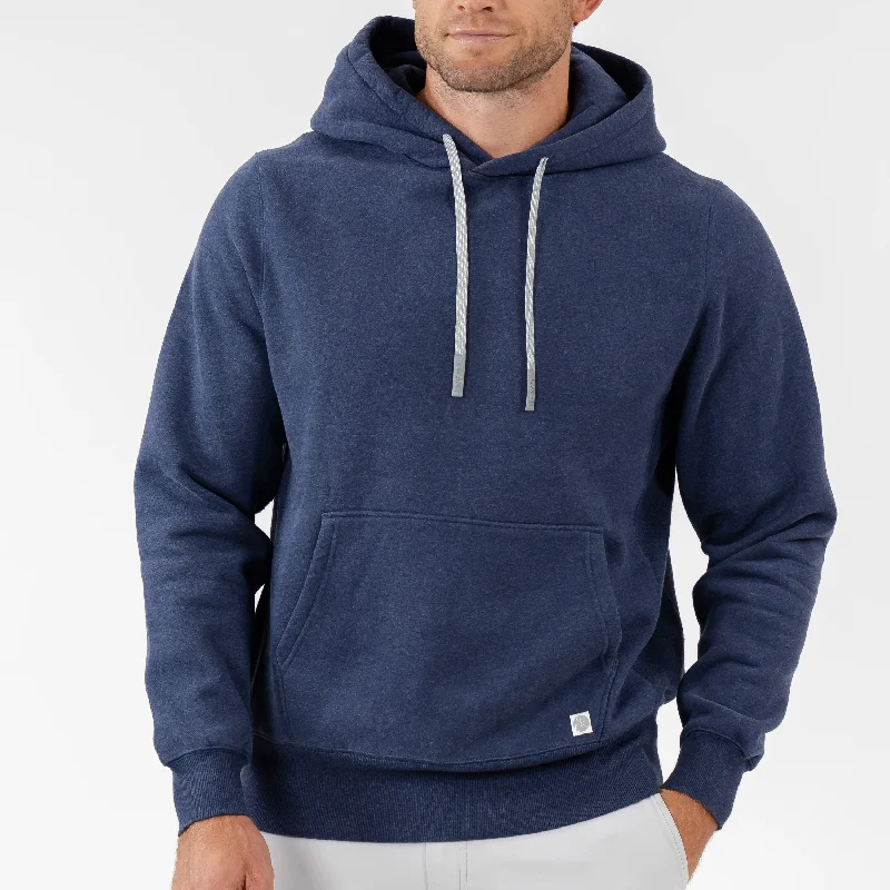 Huddle Hoodie | Heather - Fleet Navy Preppy Men's College Preppy Men's College