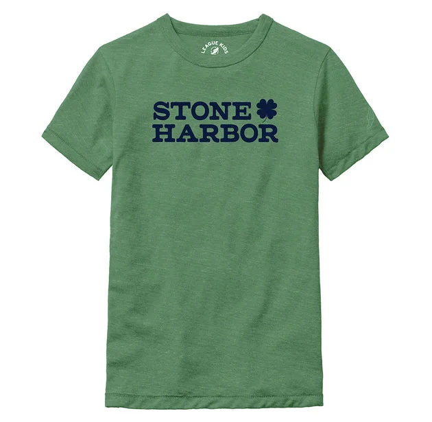 Kids Stone Harbor Clover Victory Falls Tee - Heather Kelly Green Luxurious Men's High Luxurious Men's High