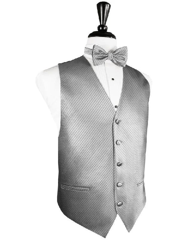 Silver Palermo Tuxedo Vest Bold Men's Statement Bold Men's Statement