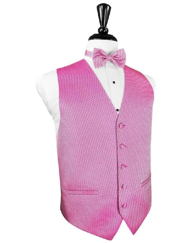 Bubblegum Venetian Tuxedo Vest Bold Men's Statement Bold Men's Statement