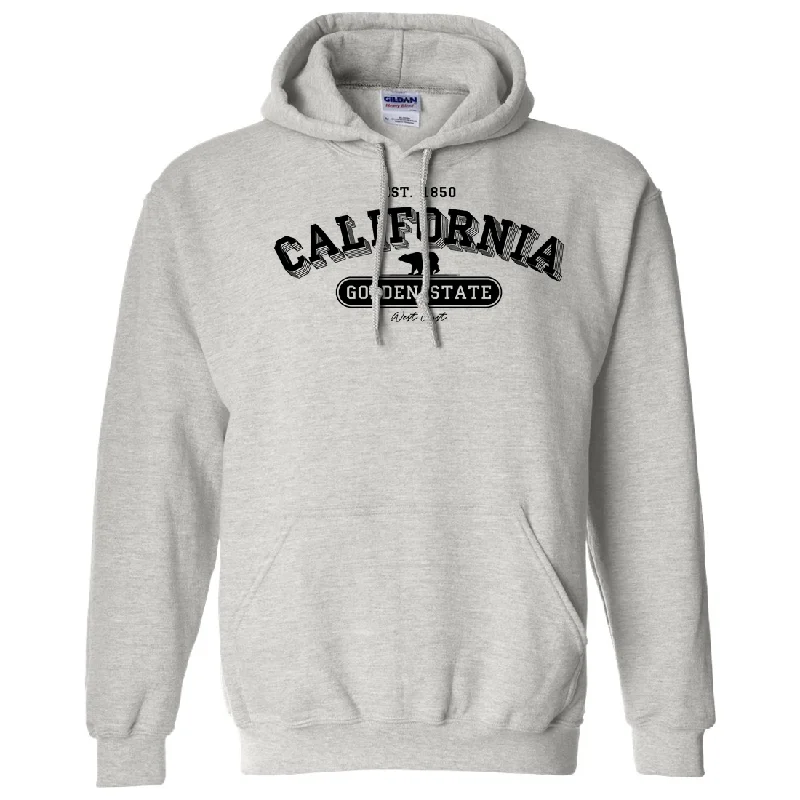 California Golden State 1850 Sweatshirt Hoodie Sophisticated Men's French Sophisticated Men's French