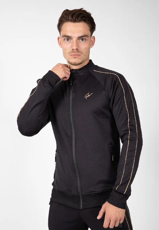 Wenden Track Jacket - Black/Gold Sharp Men's Italian Sharp Men's Italian