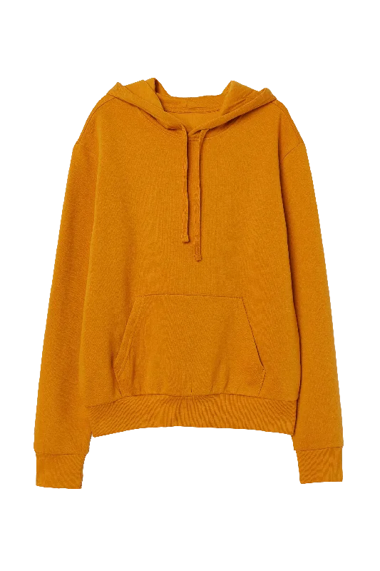 Plain Mustard Hoodie Cozy Men's Winter Cozy Men's Winter