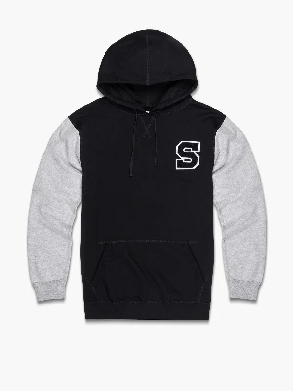 Keeper Pullover Hoodie 'S' Patch Bold Men's Statement Bold Men's Statement