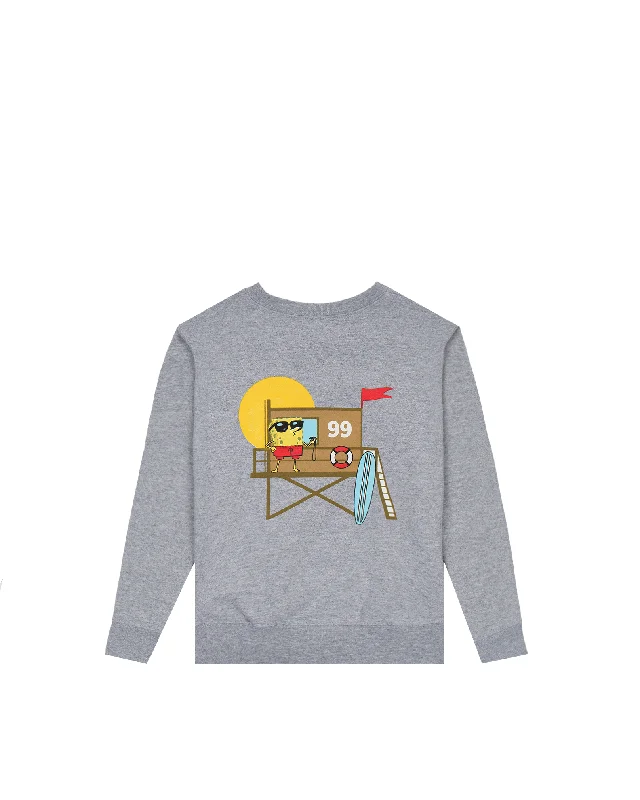 Kid's (2-7) SpongeBob SquarePants x Jack's  "Tower 57" Crewneck Modern Men's Geometric Modern Men's Geometric