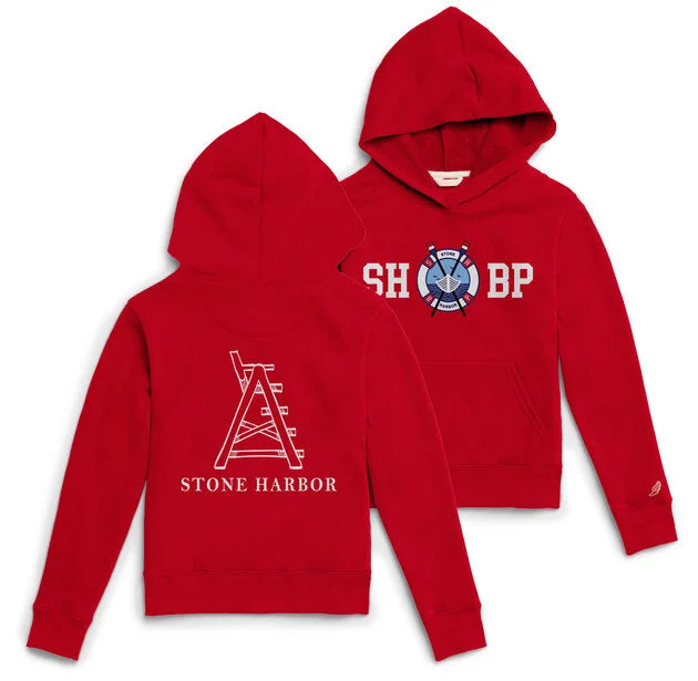 Kids SHBP Essential Fleece Beach Patrol Hood - Red Practical Men's Multi Practical Men's Multi