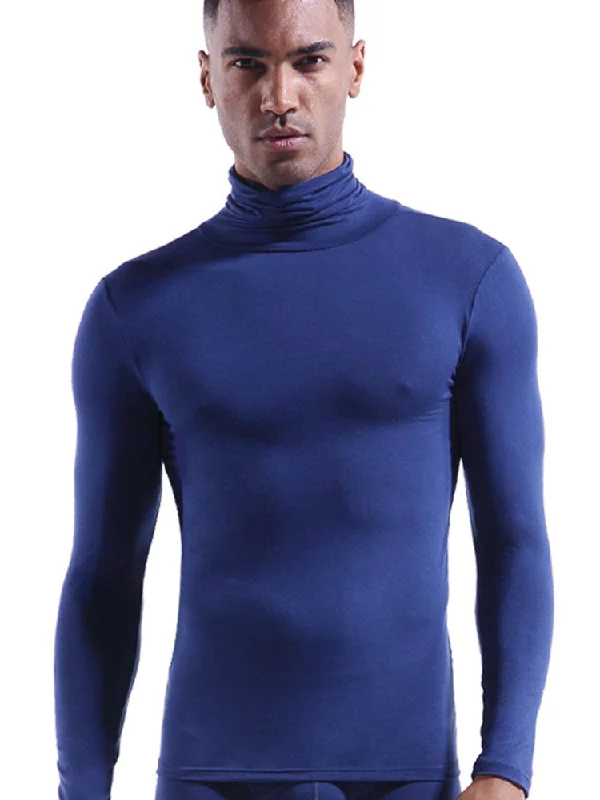 Men's Turtleneck Thermal Top Base Layer Shirts Sporty Men's Athleisure  Sporty Men's Athleisure 