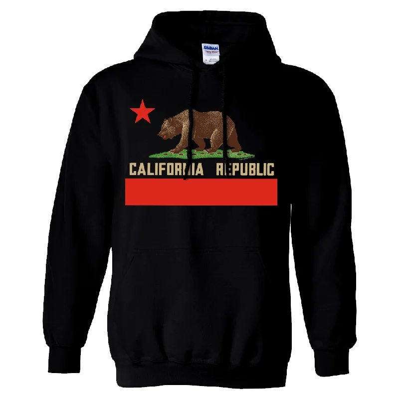 Don Pimentel California Republic Bear Flag Sweatshirt Hoodie British Gentleman Style British Gentleman Style