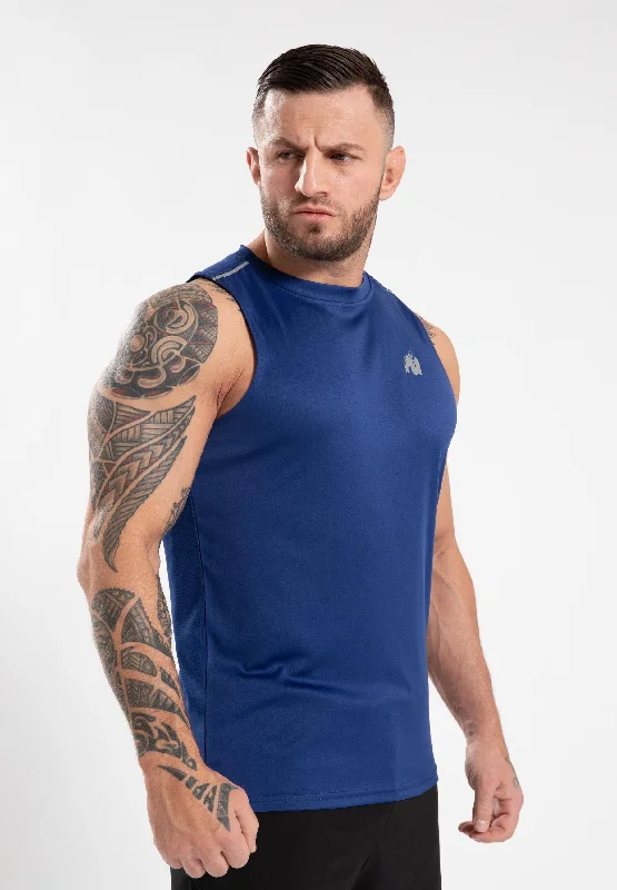 Easton Tank Top - Blue Elegant Men's Formal  Elegant Men's Formal 