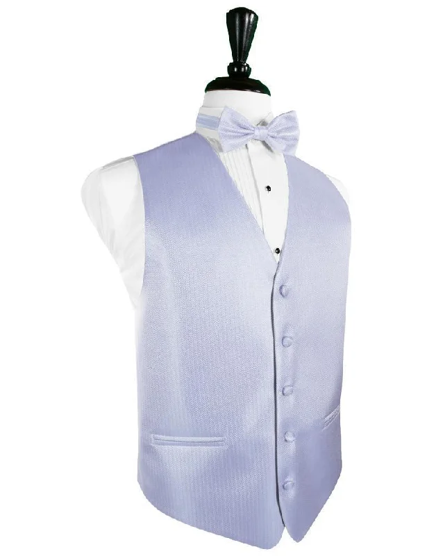 Periwinkle Herringbone Tuxedo Vest Casual Men's Japanese  Casual Men's Japanese 