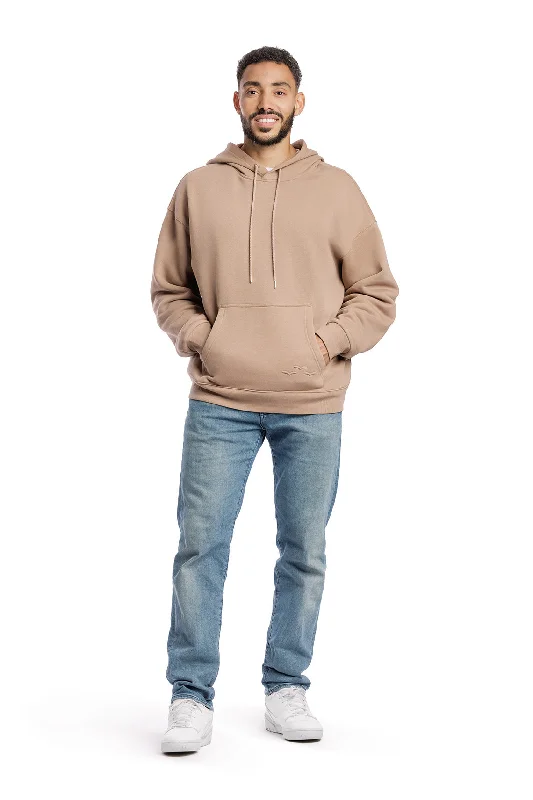 Men's Relaxed Fit Hoodie in Camel Classic Men's Pin Classic Men's Pin