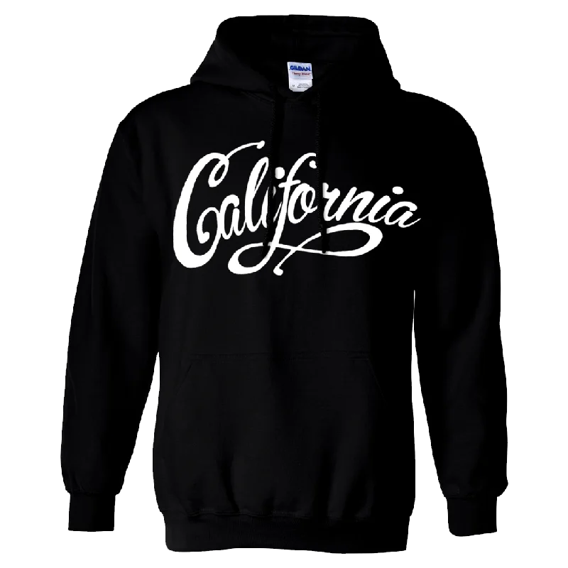 California Beach Script Sweatshirt Hoodie Casual Men's Japanese  Casual Men's Japanese 