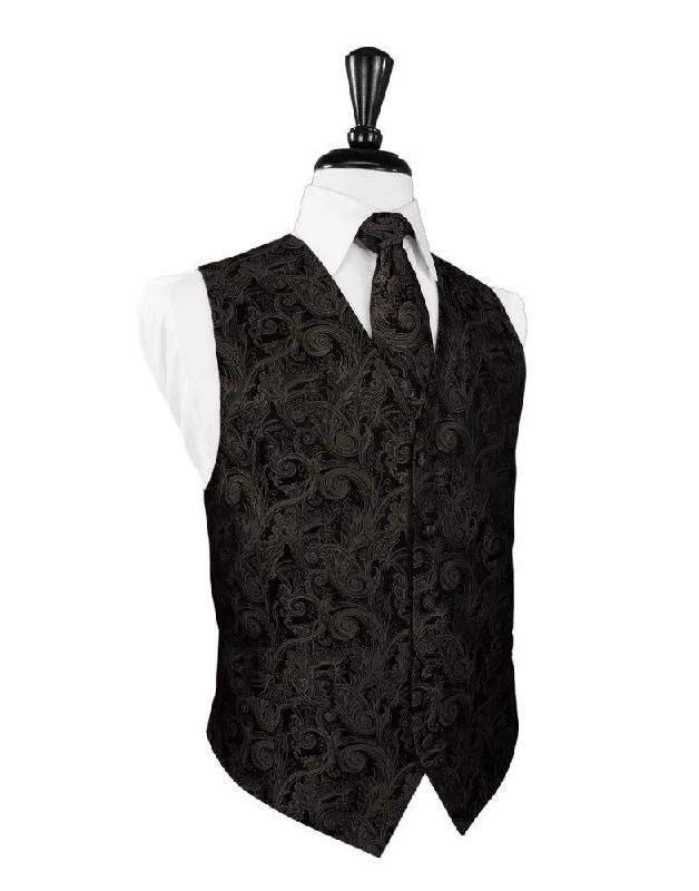 Truffle Tapestry Tuxedo Vest Youthful Men's Pop Youthful Men's Pop