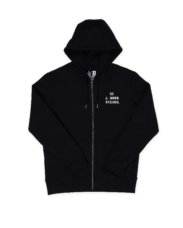 Saint Script Zip Up - Black Business Business