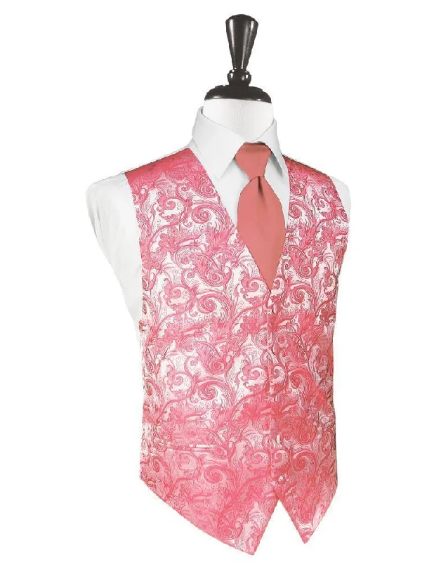 Guava Tapestry Tuxedo Vest Trendy Men's Bucket Trendy Men's Bucket