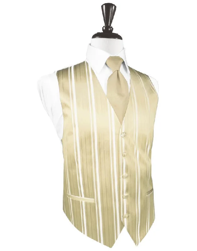 Bamboo Striped Satin Tuxedo Vest Sporty Men's Athleisure  Sporty Men's Athleisure 