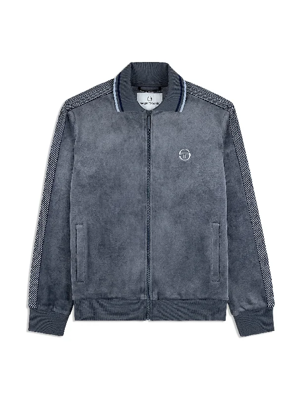 Maglia Velour Track Jacket- Grisaille Athletic Men's High Athletic Men's High