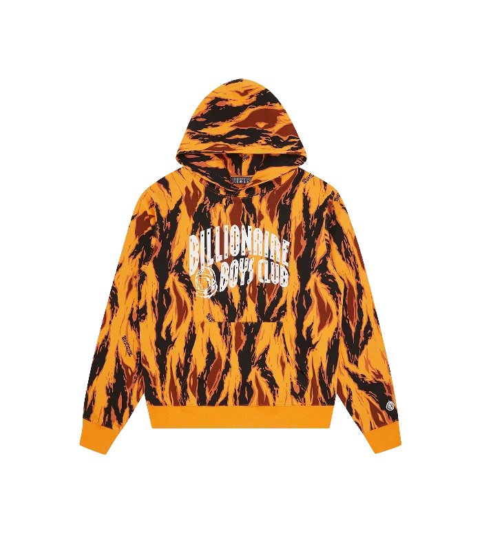 ARCH LOGO CAMO POPOVER HOOD - ORANGE CAMO Sporty Men's Athleisure  Sporty Men's Athleisure 