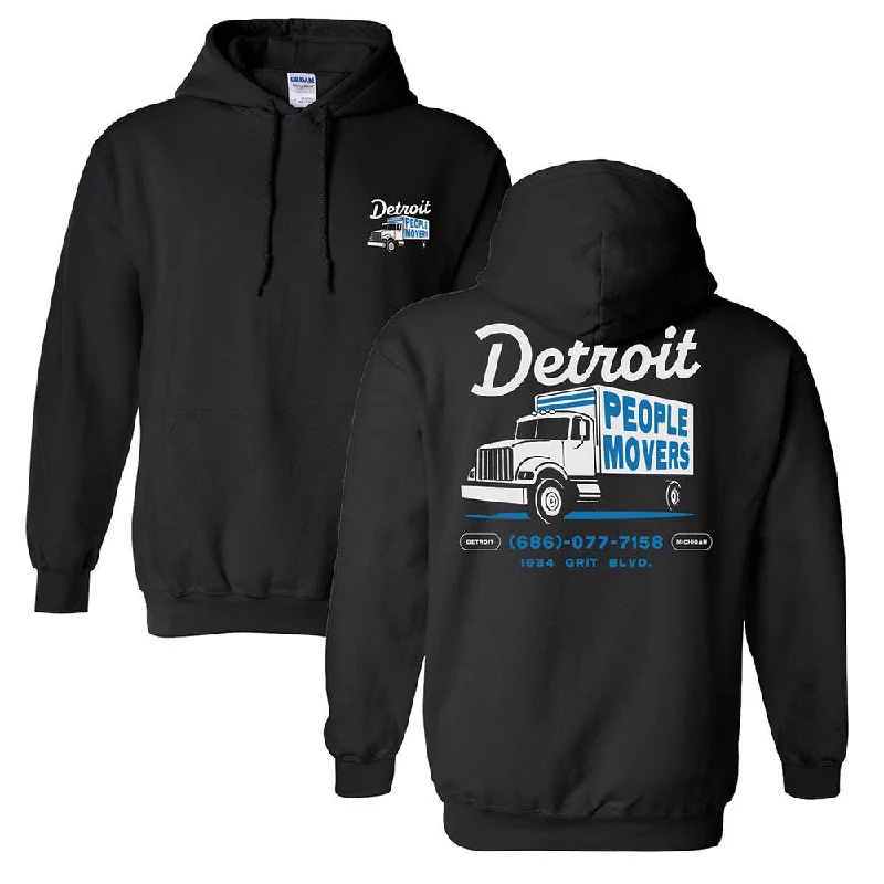 Detroit People Movers Hoodie Polished Men's Silk Polished Men's Silk