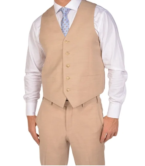 Beige Vest Artistic Men's Hand Artistic Men's Hand