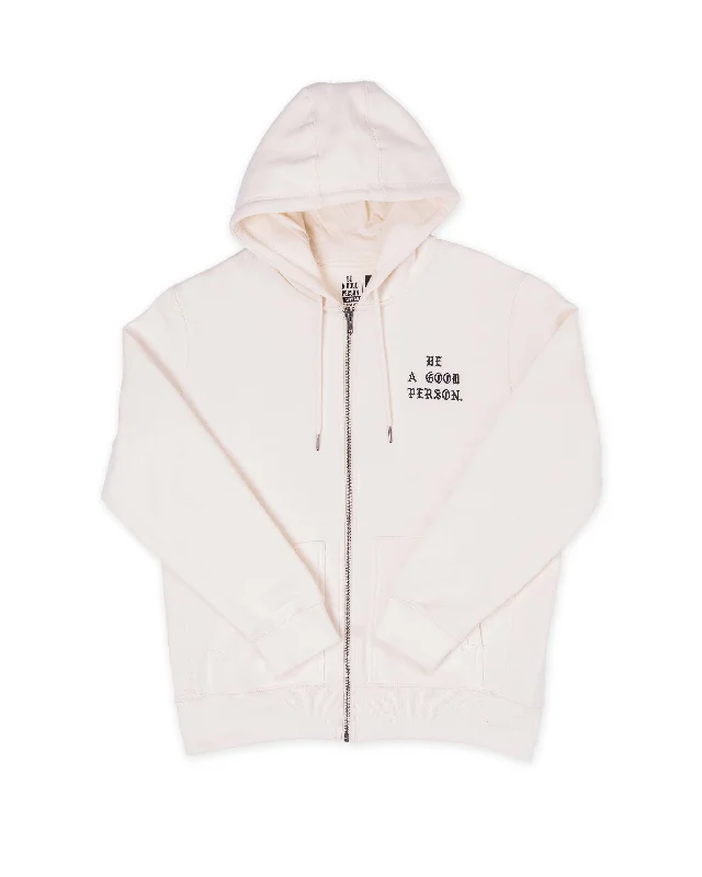 Saint Script Zip Up - Cream Gym Gym