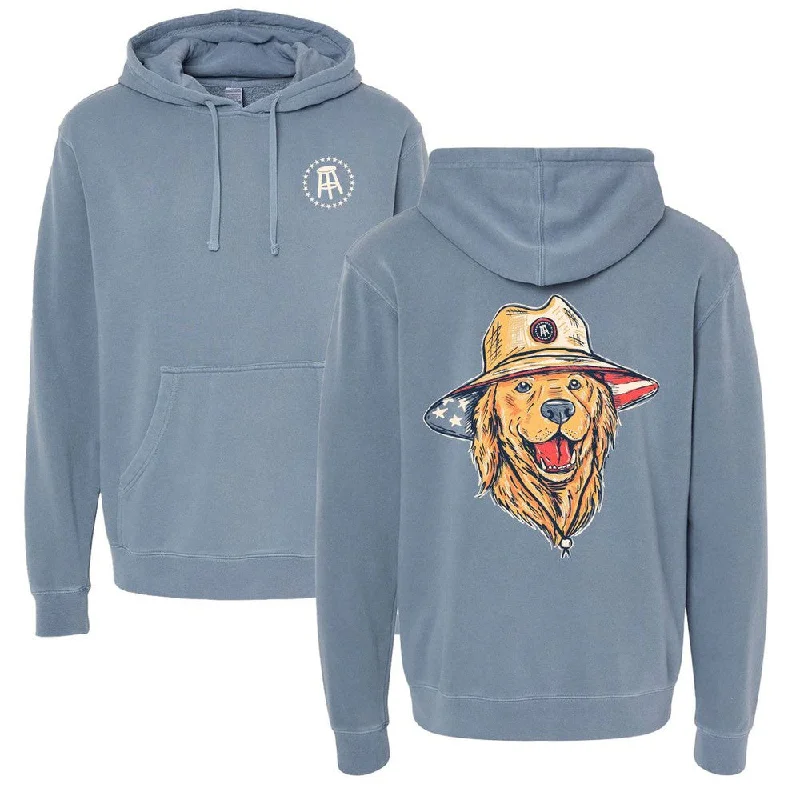 American Dog Pigment Dyed Hoodie Beach Beach