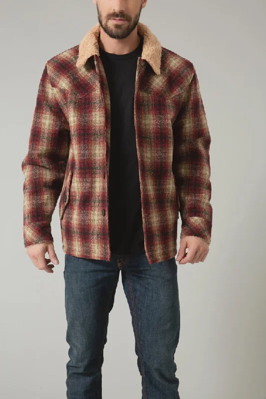 MENS BIG HORN SHERPA PLAID COAT Cool Men's Skate Cool Men's Skate